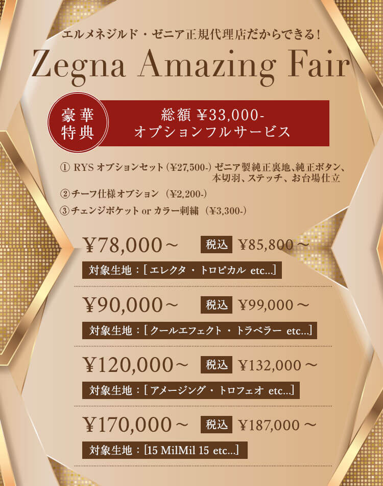 Zegna Amazing Fair